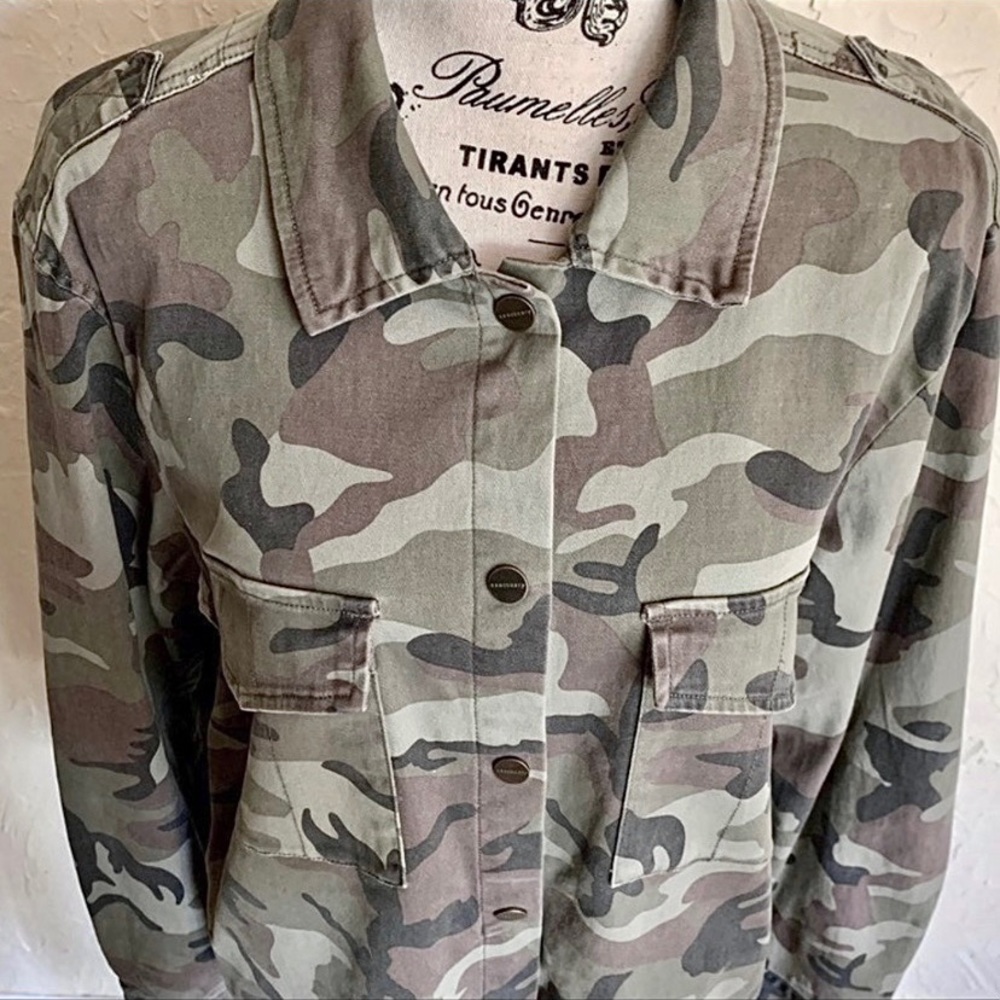 Anthropologie Sanctuary Camo Print Jacket NWT - Picture 7 of 12
